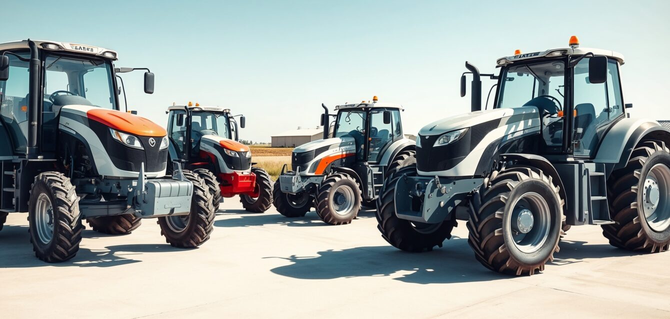 Tractor GPS Tracking, Navigation-enabled tractors with GPS tracking for precision agriculture and fleet management.